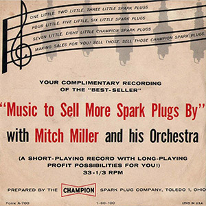 MusicToSellChampionSparkPlugsByMitchMiller