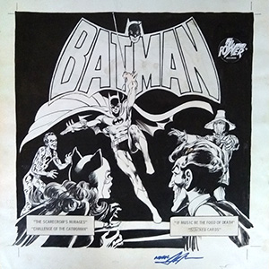 NealAdamsBatmanLineArt