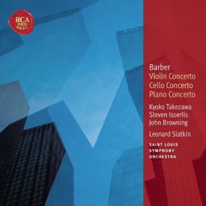 barber violin cello piano concertos