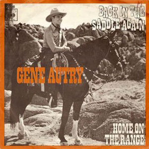 home on the range saddle gene autry