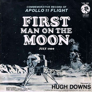 nasa first man on the moon hugh downs