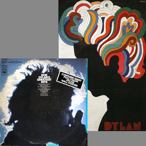poster inside bob dylans greatest hits