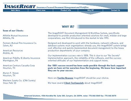 Web Site page