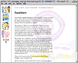 screen shot of lesson